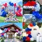151PCS Patriotic Red White and Blue Balloon Garland Arch Kit with Exploding Star Balloons – 4th of July, Memorial Day, Veterans Day, Graduation, Baseball & USA Theme Party Decorations